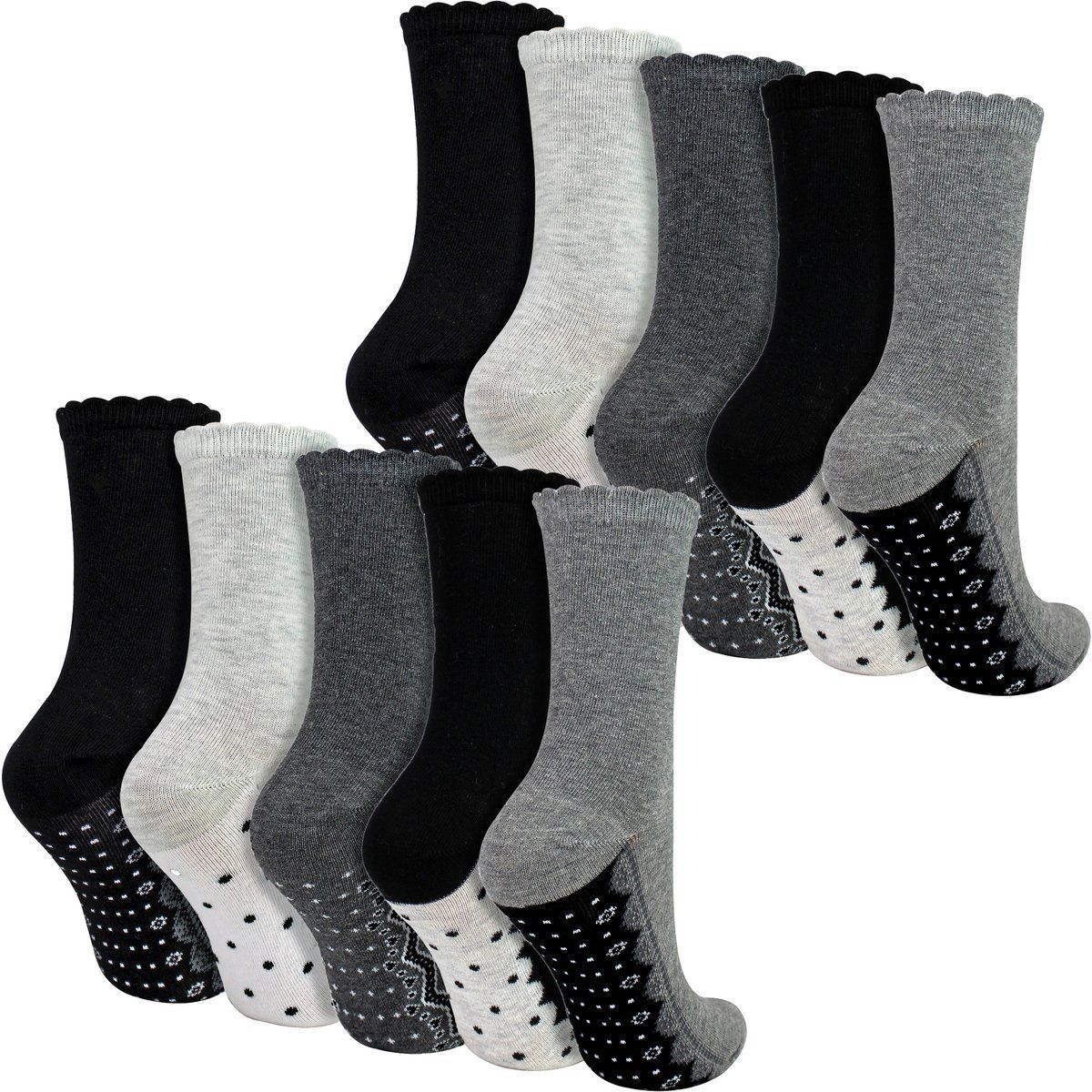 Baumwollsocken mit Spitzen-Optik