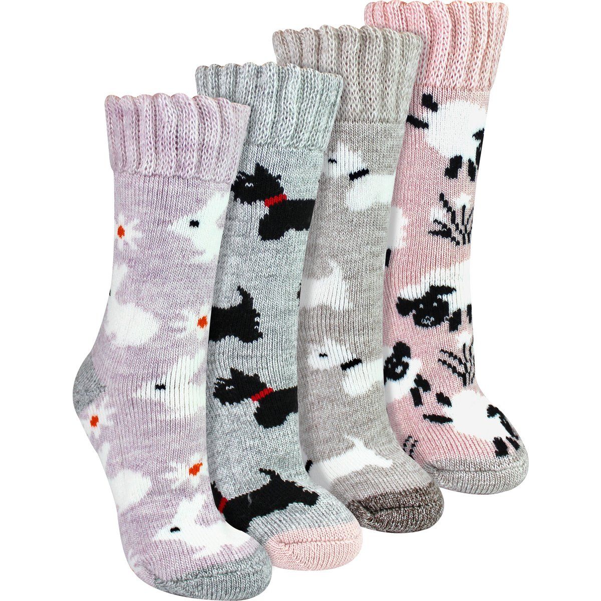 Dicke Bettsocken mit Tiermotiven