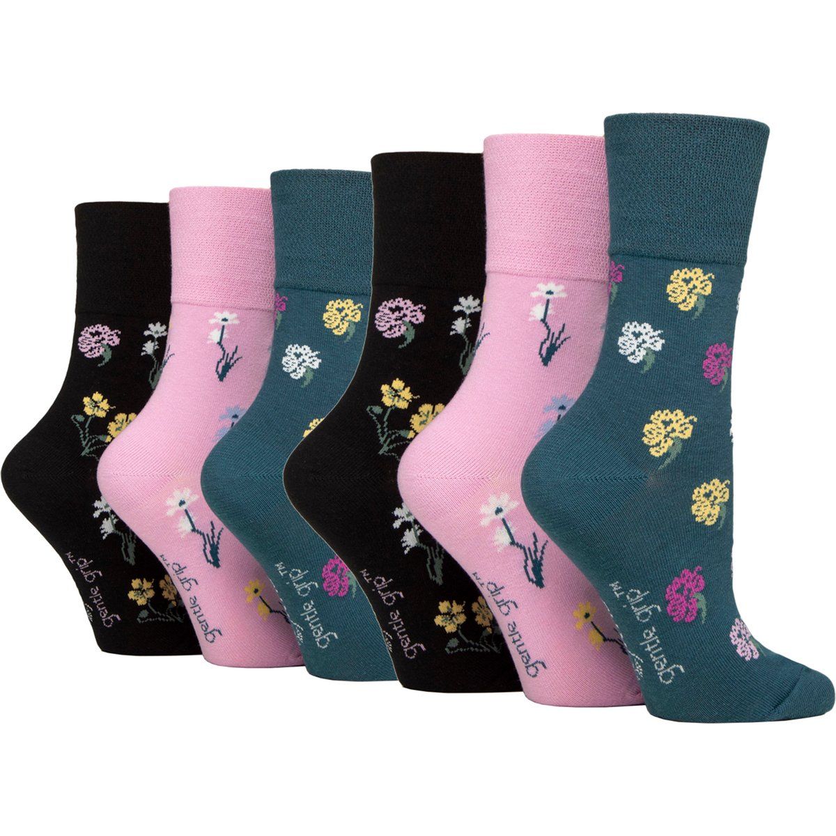 Socken-Set mit Jacquard-Blumenmuster