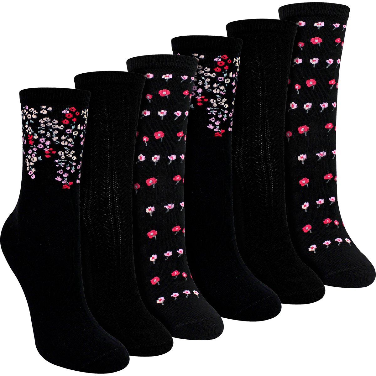 Baumwollsocken mit floralem Muster