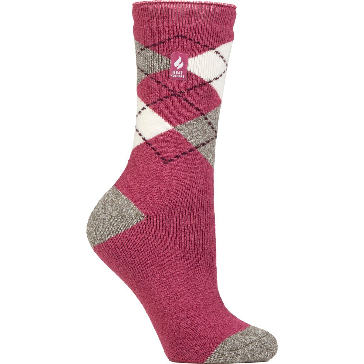 Thermosocken mit klassischem Argyle-Muster