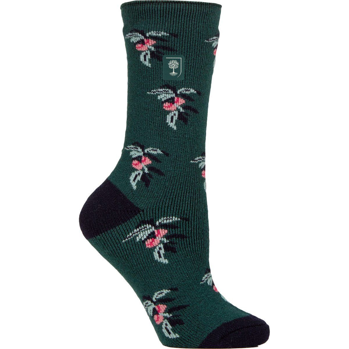 Thermosocken mit botanischem Print