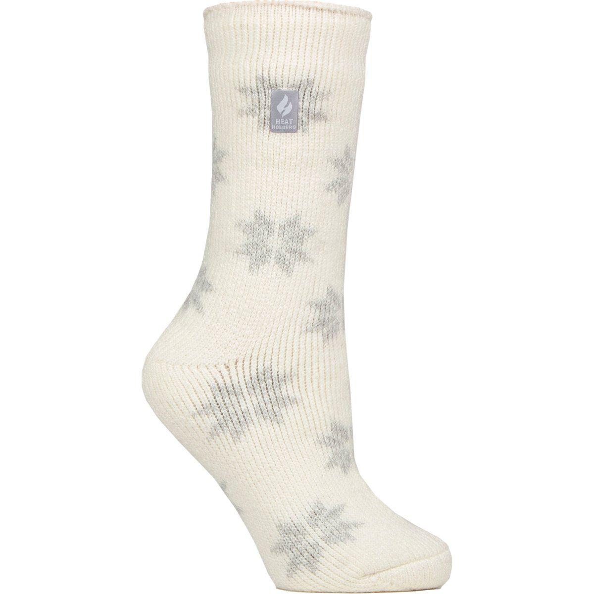 Thermosocken mit Jacquard-Schneeflockenmuster