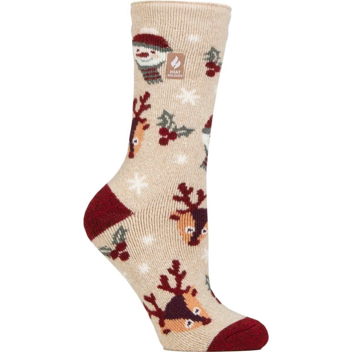 Festliche Socken mit Rentier-Motiv