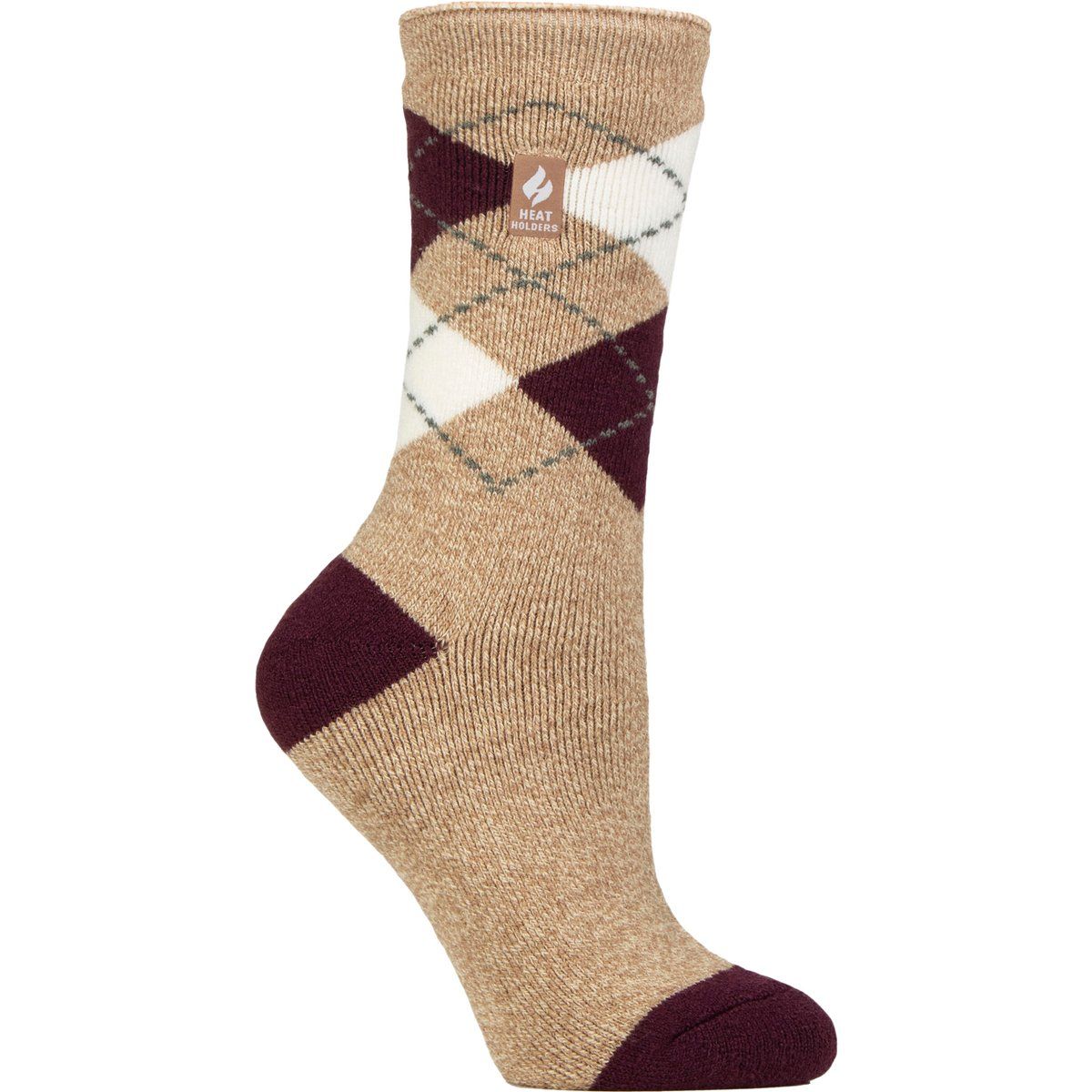 Thermosocken mit Argyle-Muster