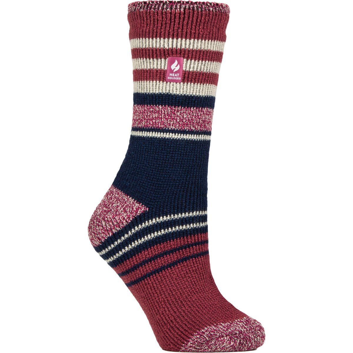 Gestreifte Thermosocken für Winter