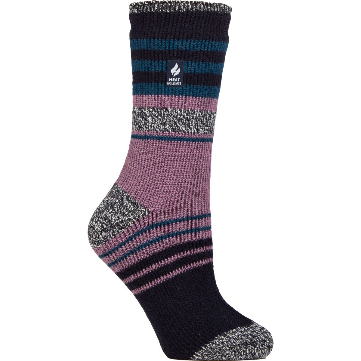 Gestreifte Thermo-Wintersocken