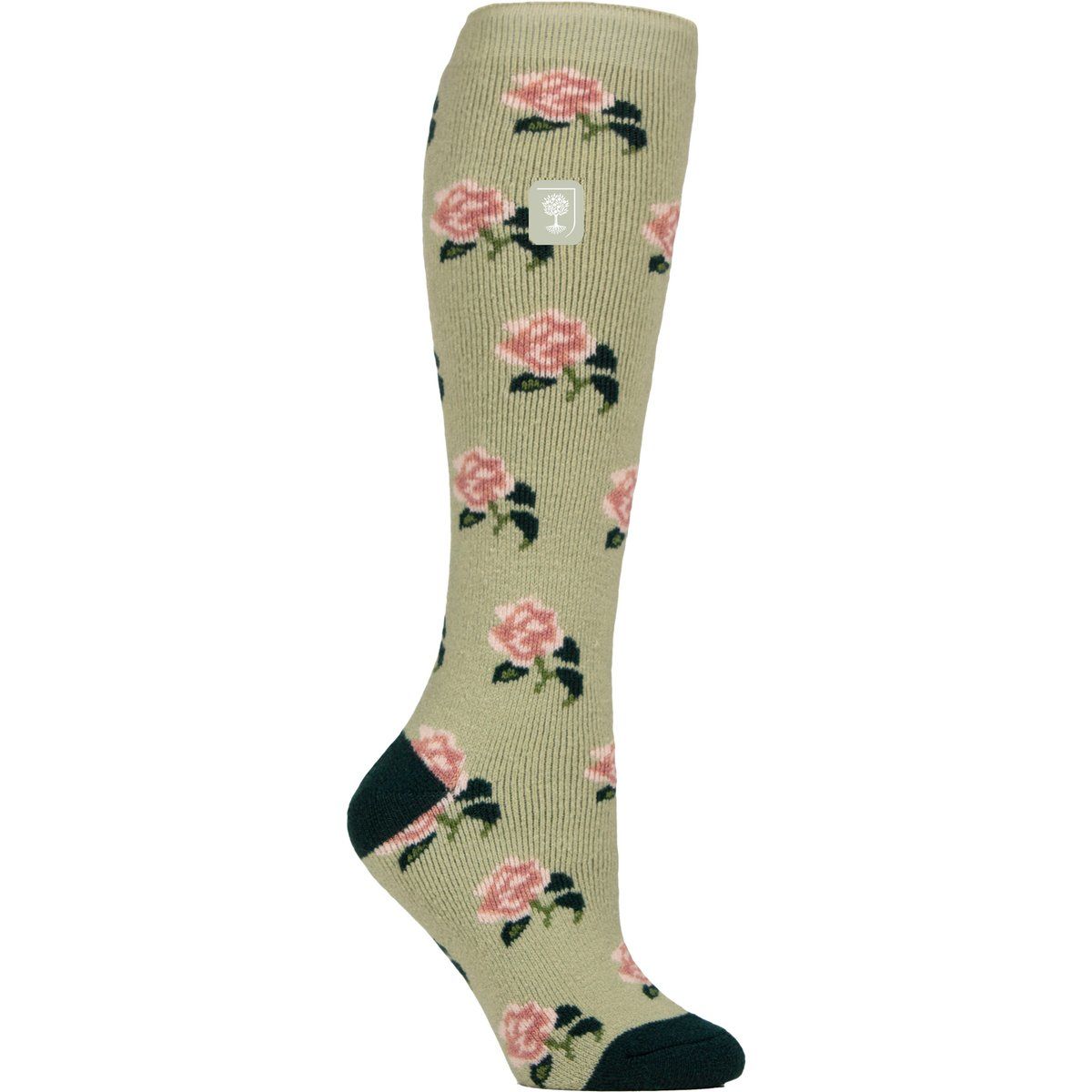 Florale Thermo-Gummistiefelsocken für Damen
