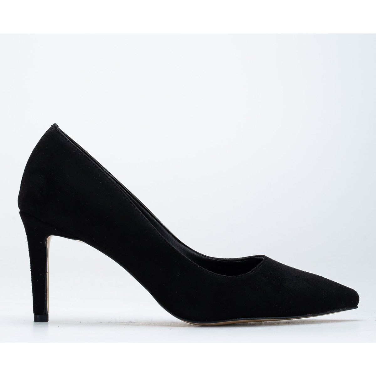 Spitze Stiletto-Pumps in Wildleder-Optik