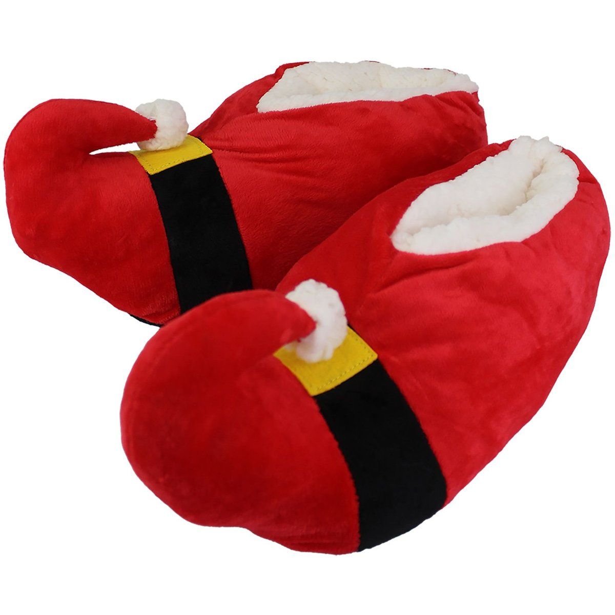 Festliche Santa Claus Plüschhausschuhe
