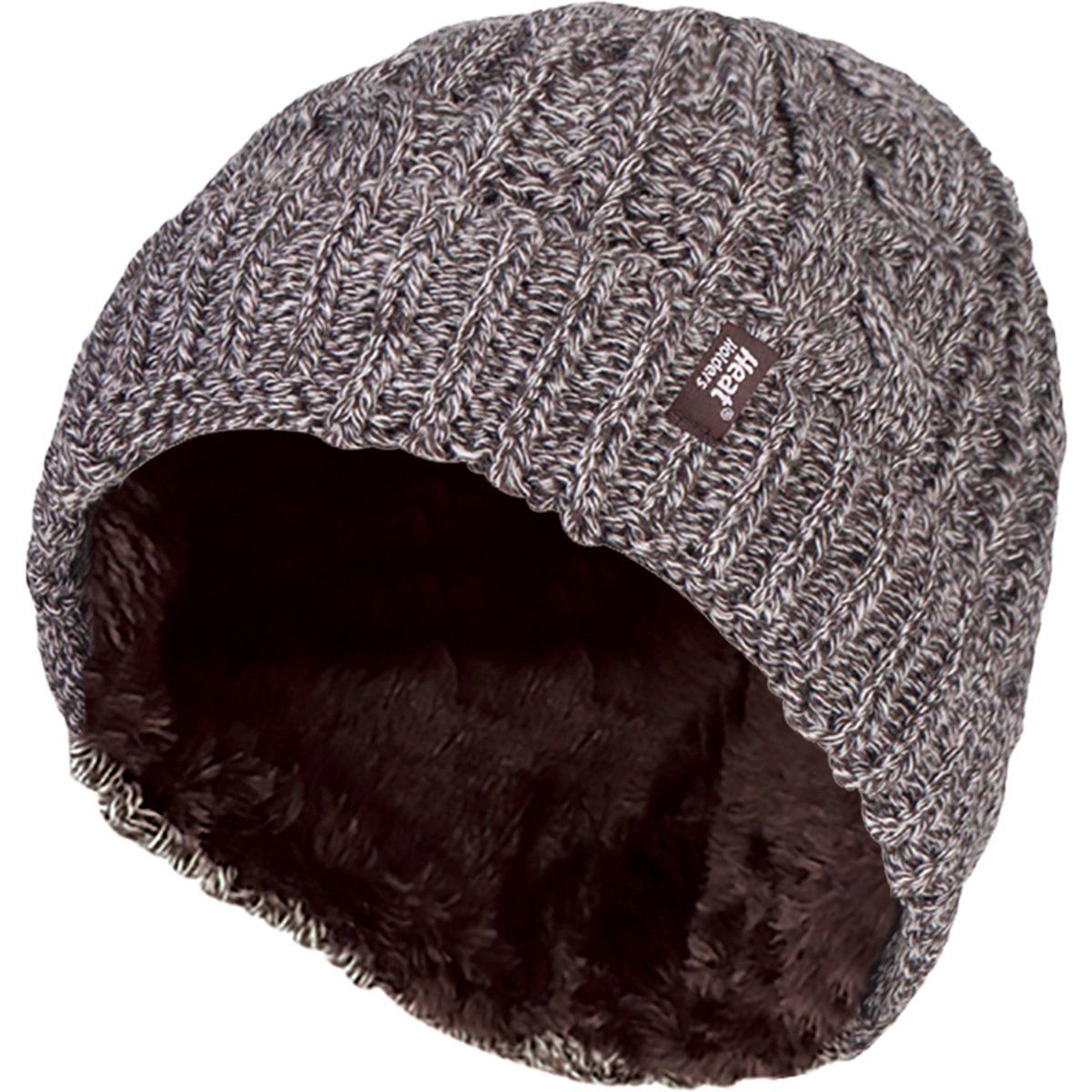Thermo-Beanie mit Zopfmuster