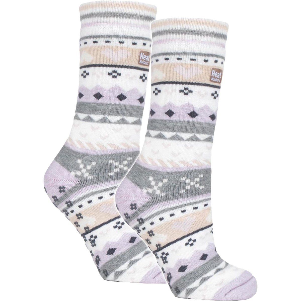 Gemusterte zweilagige Thermosocken