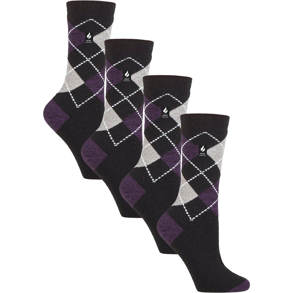 Leichte Thermosocken mit Argyle-Muster