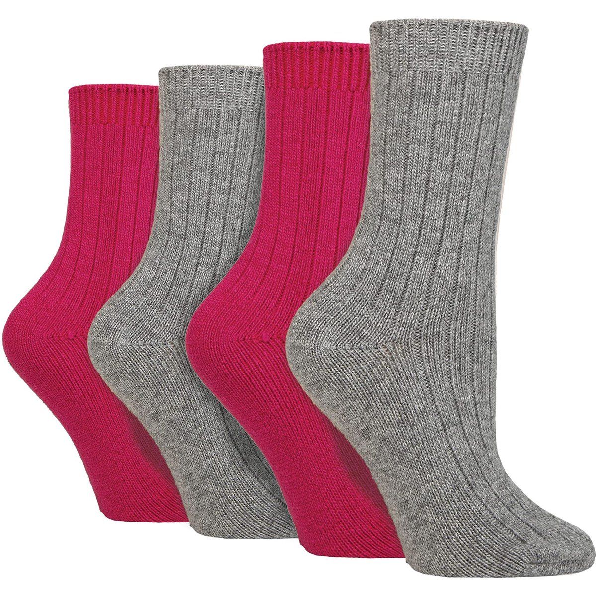 Kuschelige Kaschmir-Mischung Rippstrick-Socken