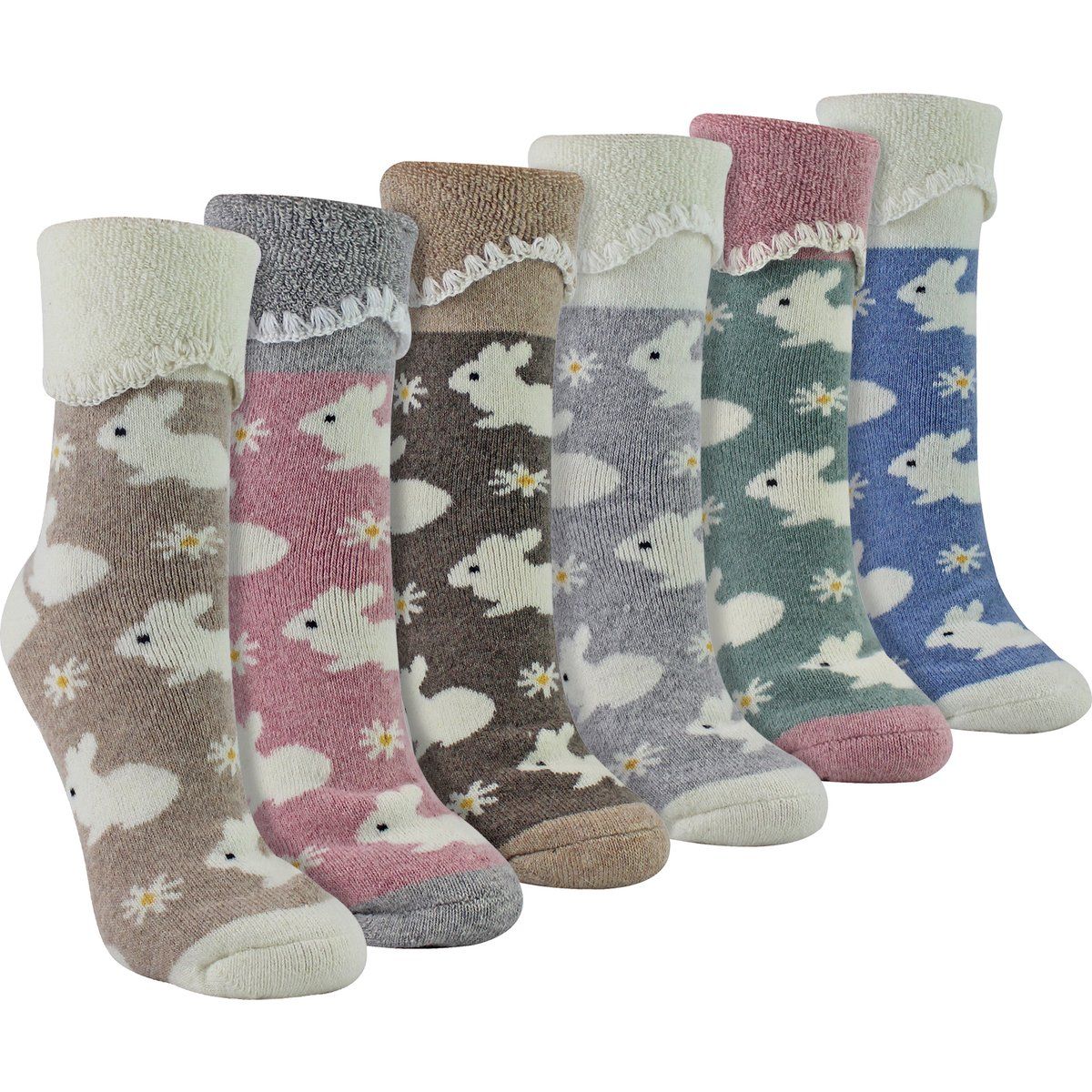 Warme Bettsocken mit Tiermotiv