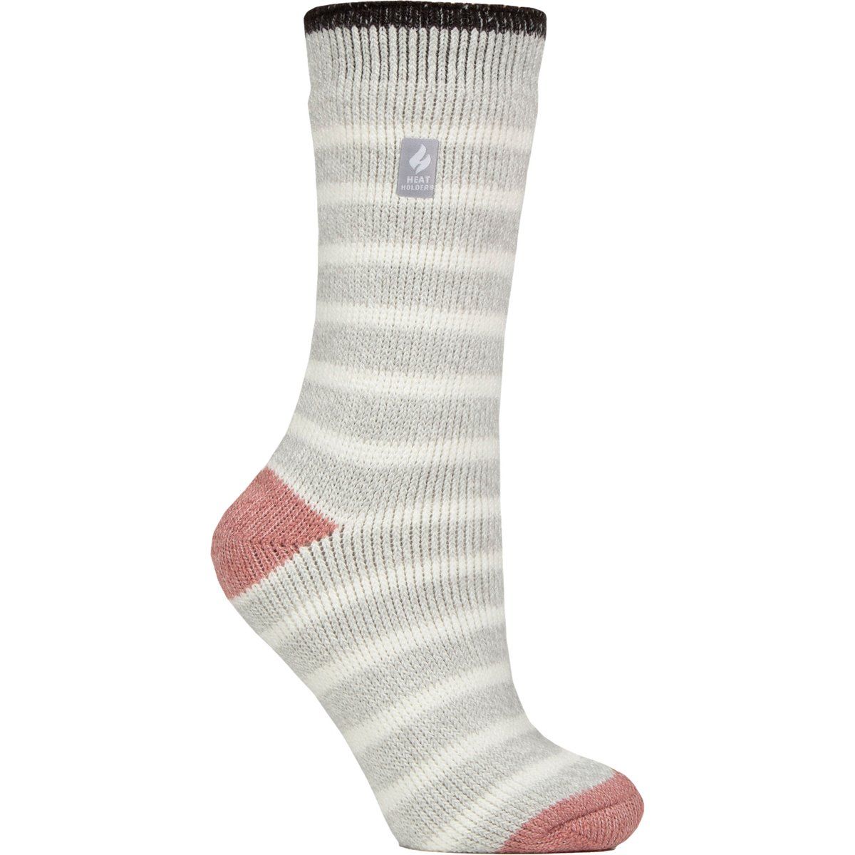 Gestreifte Thermo-Stricksocken