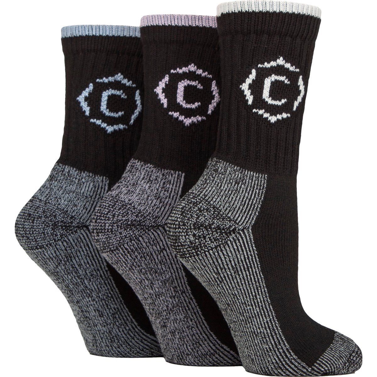 Strapazierfähige gepolsterte Wandersocken