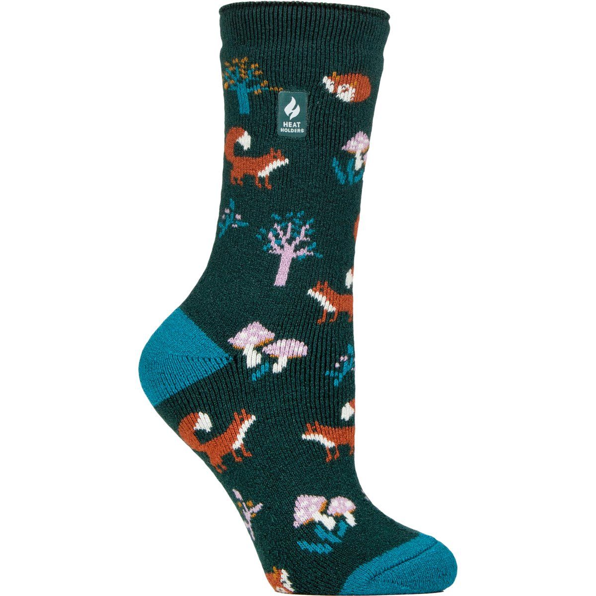 Thermosocken mit Wald- und Fuchsmotiv