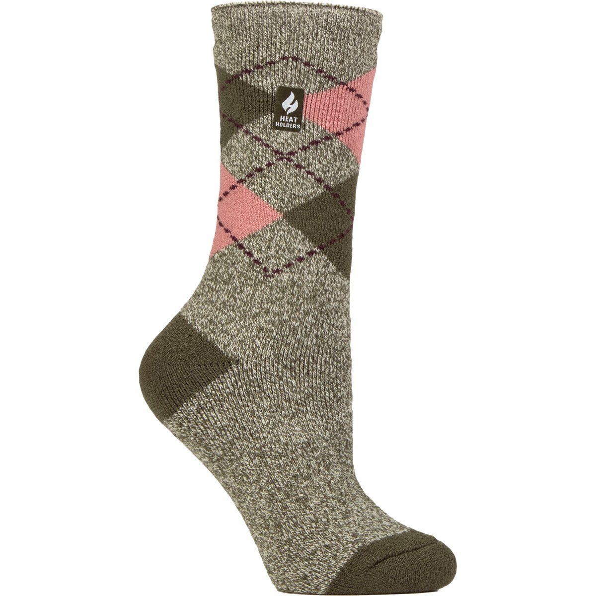 Gemusterte Thermo-Stiefelsocken mit Argyle-Muster