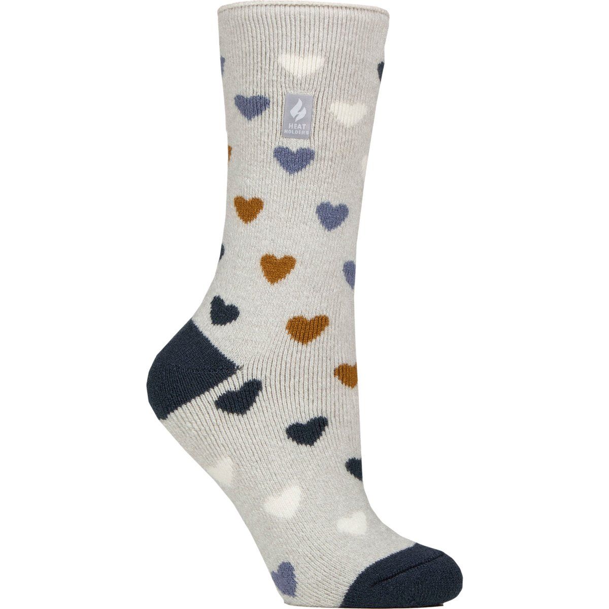 Leichte Thermosocken mit Herzmuster