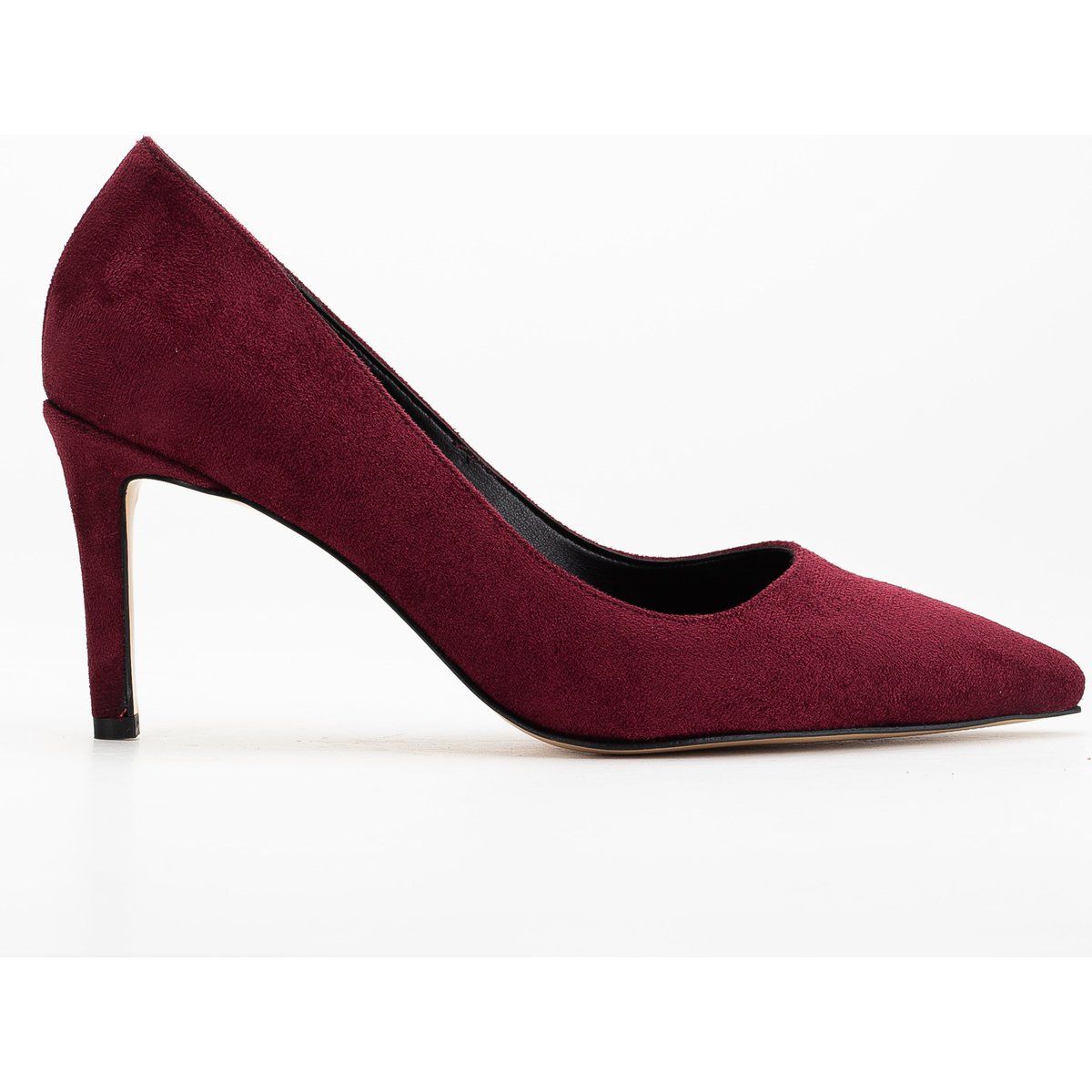 Spitze Stiletto-Pumps in Wildlederoptik