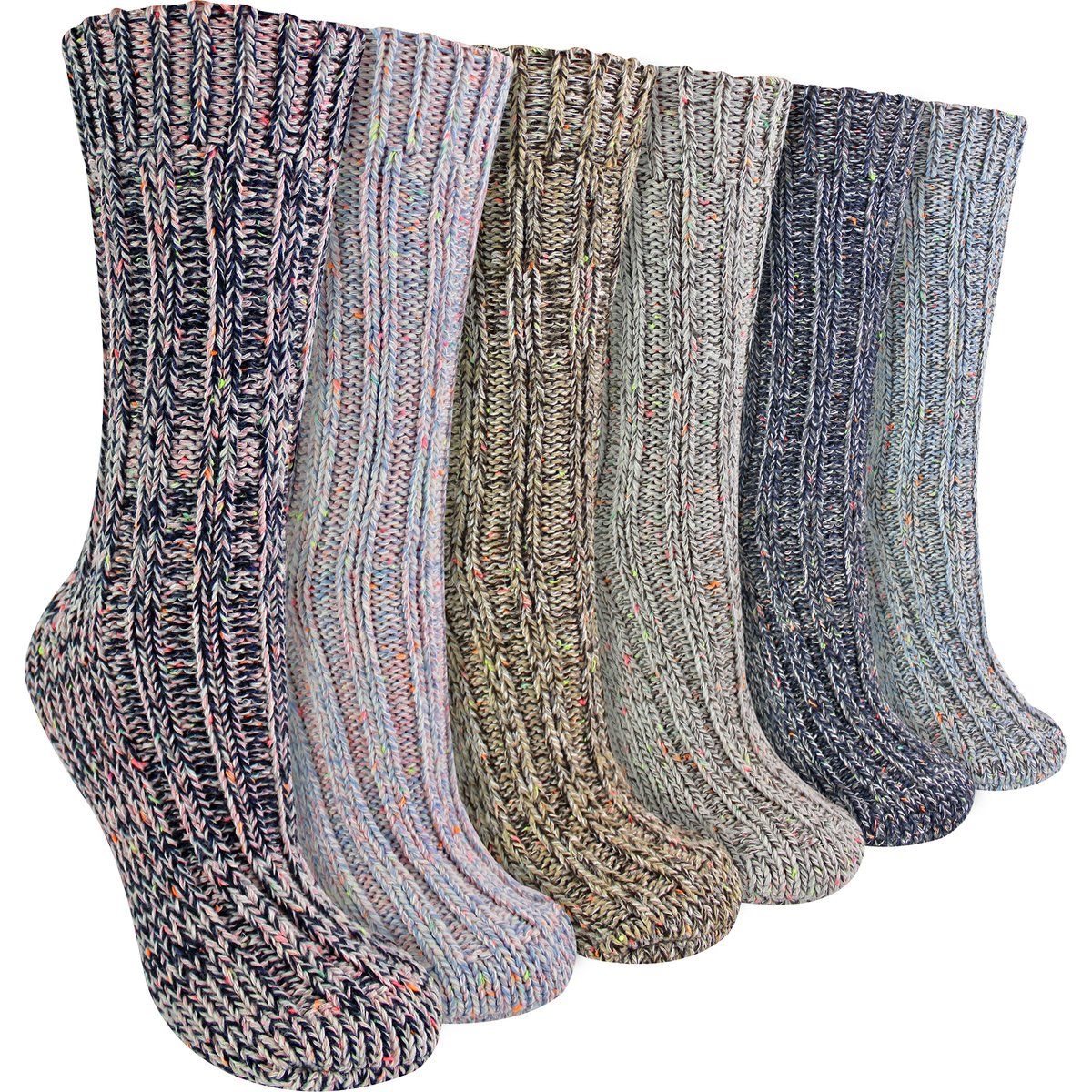 Gerippte Alpaka-Mix Stiefelsocken