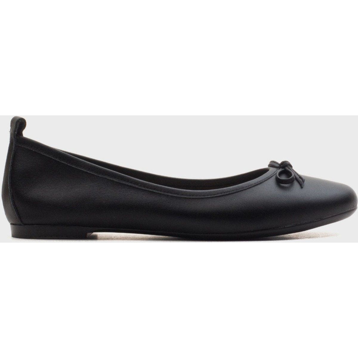 Klassische Lederballerinas mit Schleife