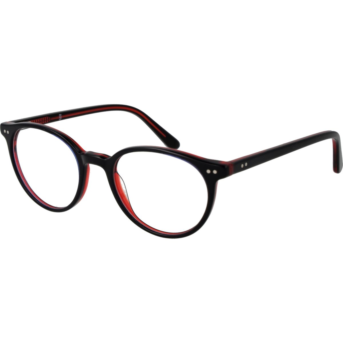 Runde Vollrandbrille aus Acetat