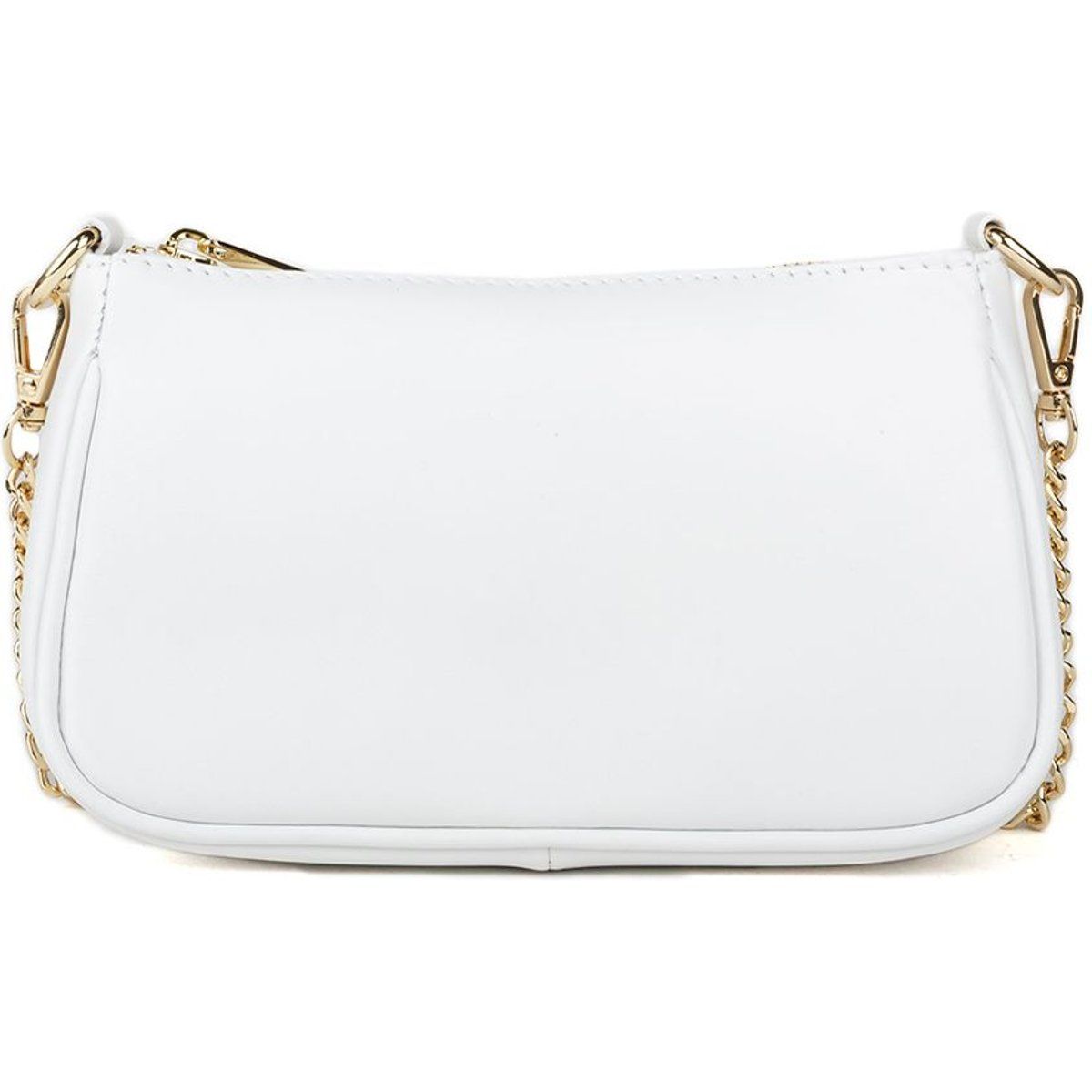 Elegante Leder-Schultertasche mit Kette