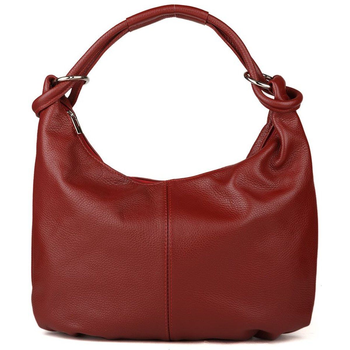 Elegante Hobo-Tasche aus genarbtem Leder