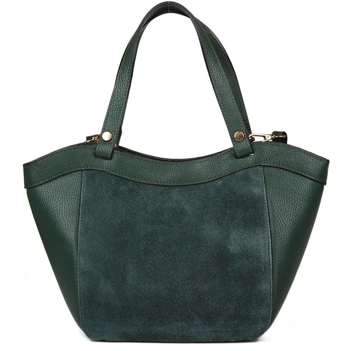 Tote-Bag aus Leder-Mix