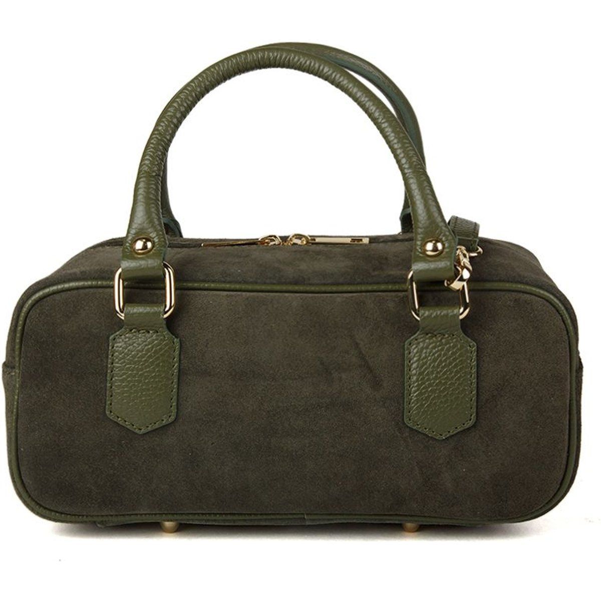 Handtasche aus Wildleder und Leder