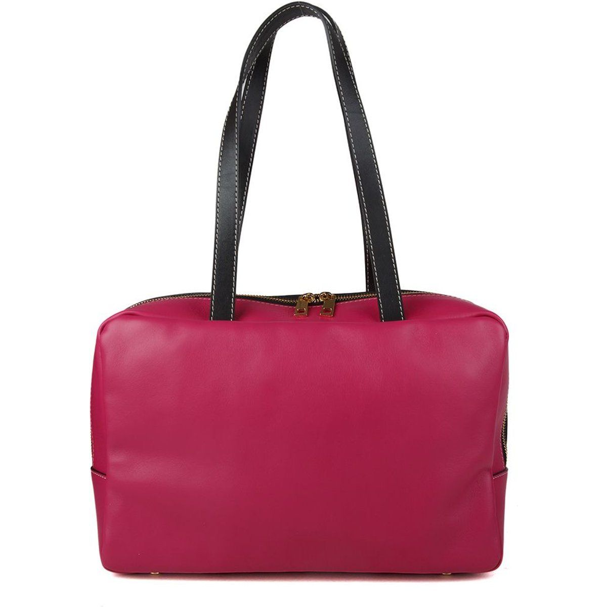Elegante Strukturierte Leder-Schultertasche