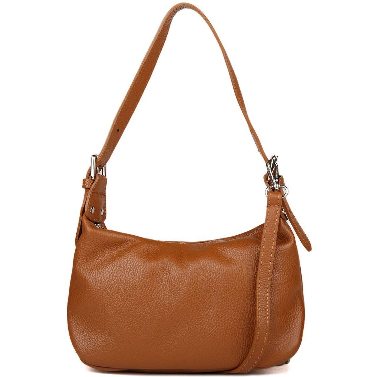 Elegante Schultertasche aus strukturiertem Leder