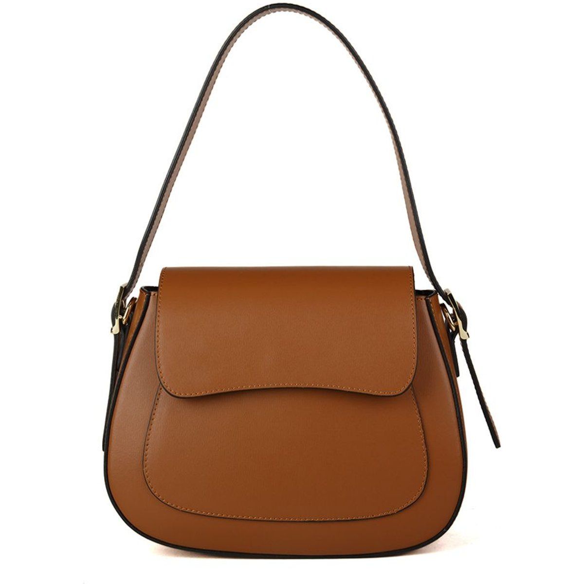 Klassische Satteltasche aus Leder