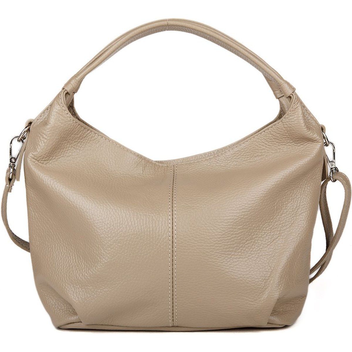 Elegante Hobo-Tasche aus genarbtem Leder