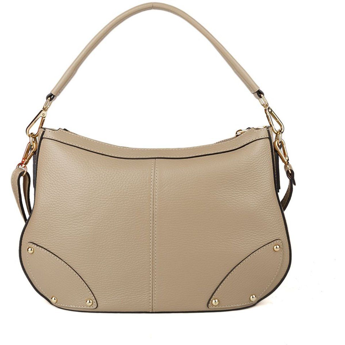Elegante Hobo-Tasche aus genarbtem Leder