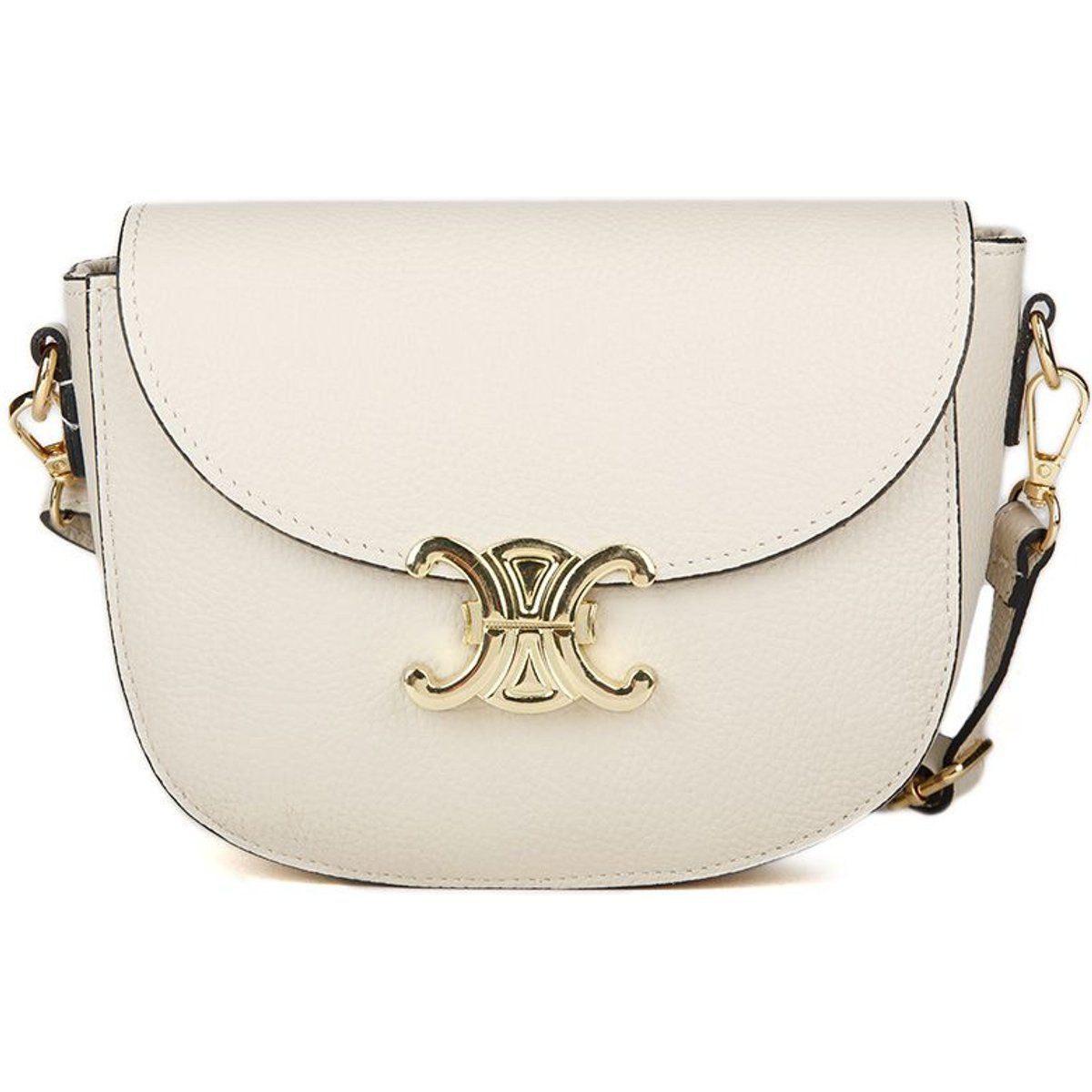 Elegante Leder-Satteltasche zum Umhängen