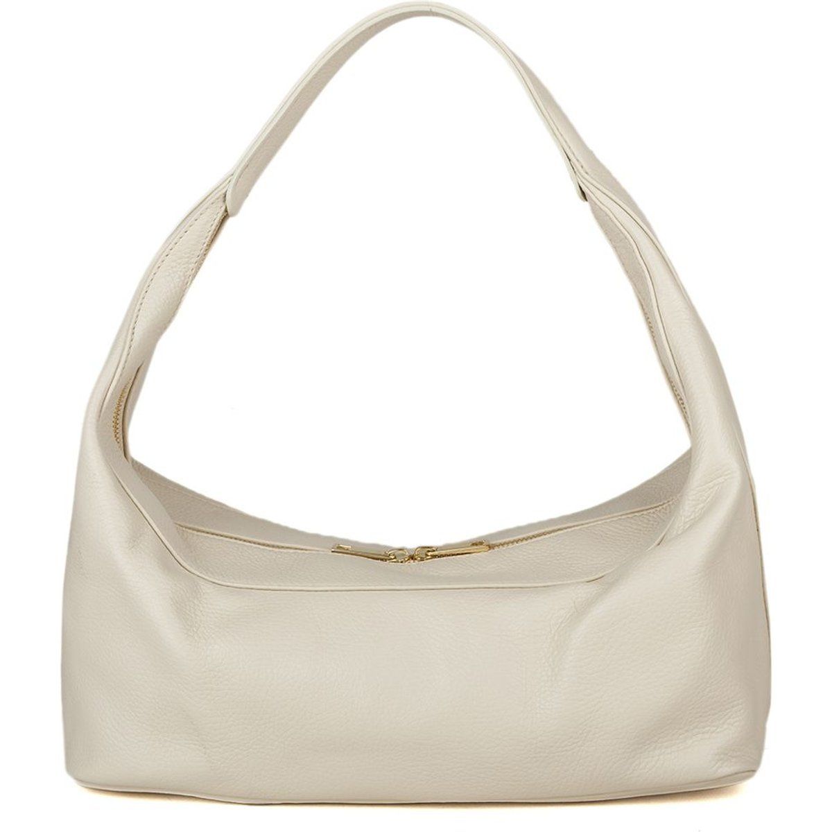 Minimalistische Hobo-Schultertasche aus Leder