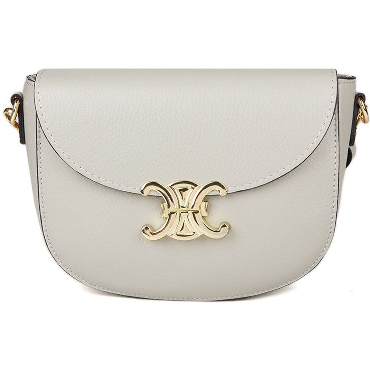 Satteltasche aus genarbtem Leder