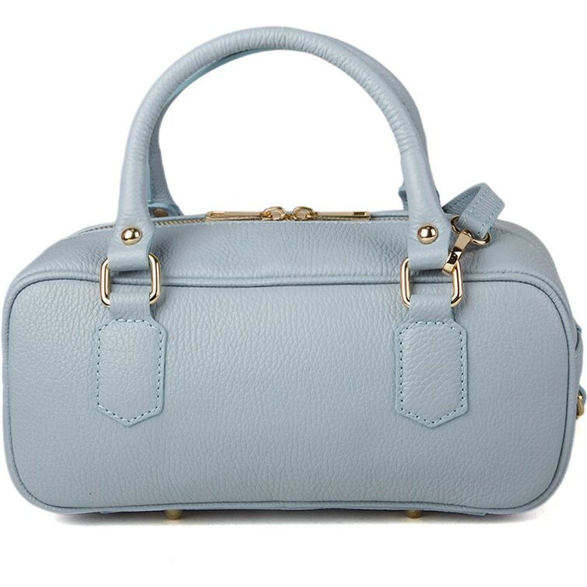 Bowling-Tasche aus genarbtem Leder