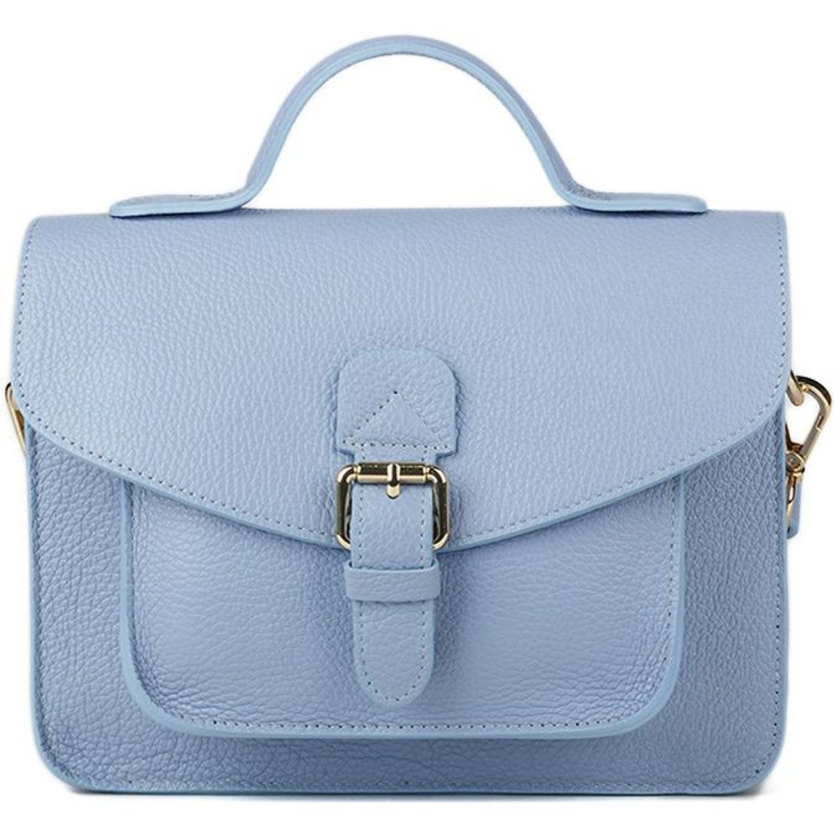 Elegante Satchel mit Schnallendetail