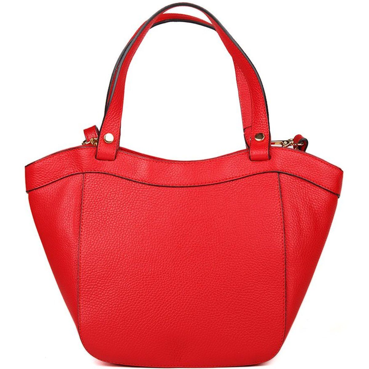 Elegante Handtasche aus Narbenleder