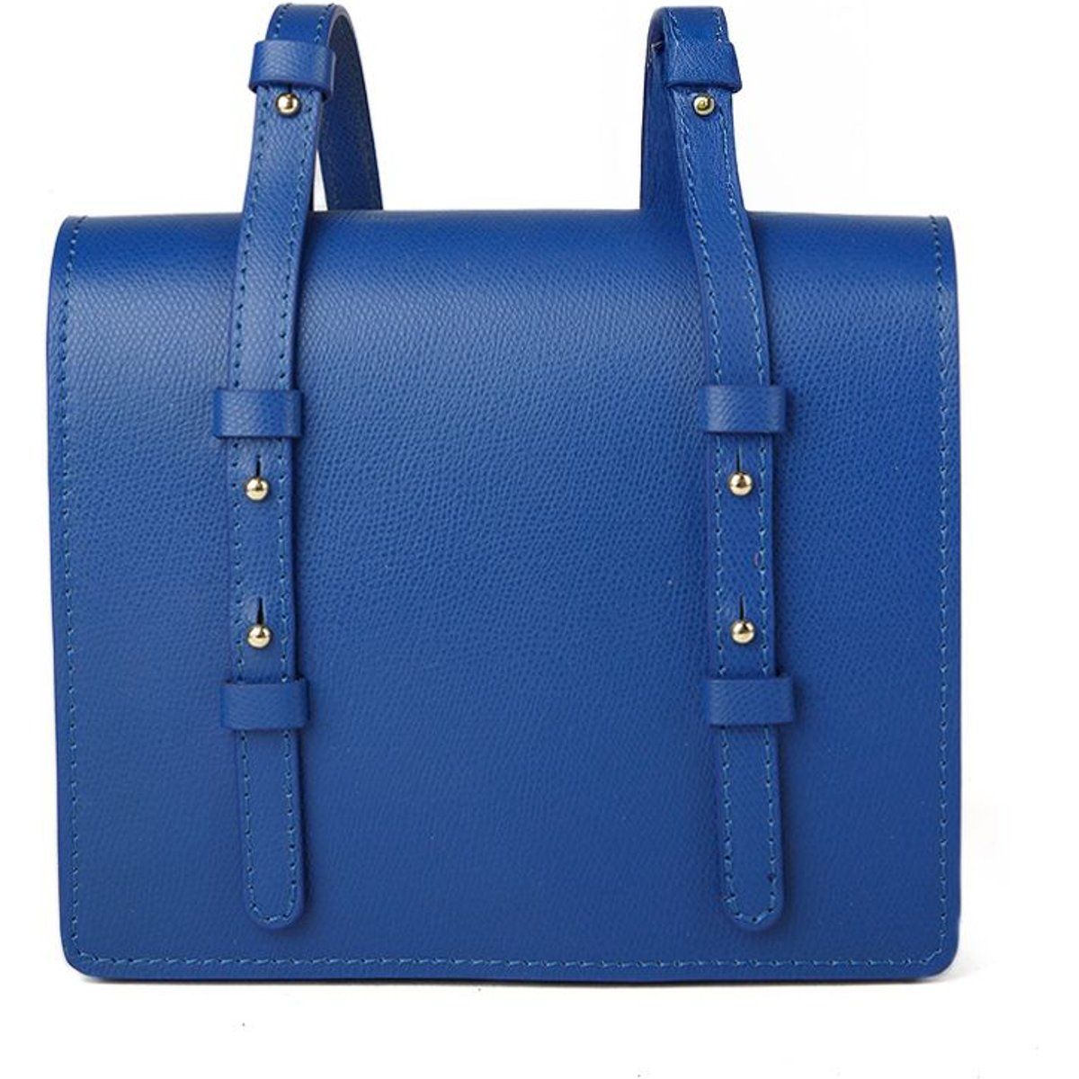 Strukturierte Schultertasche aus Leder