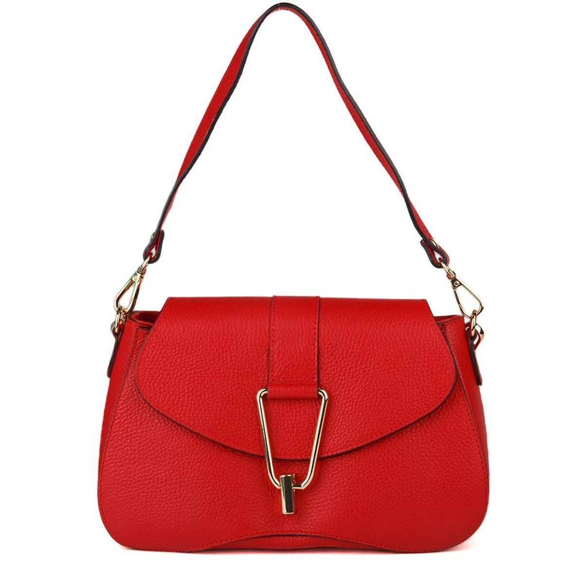 Elegante Tasche aus genarbtem Leder