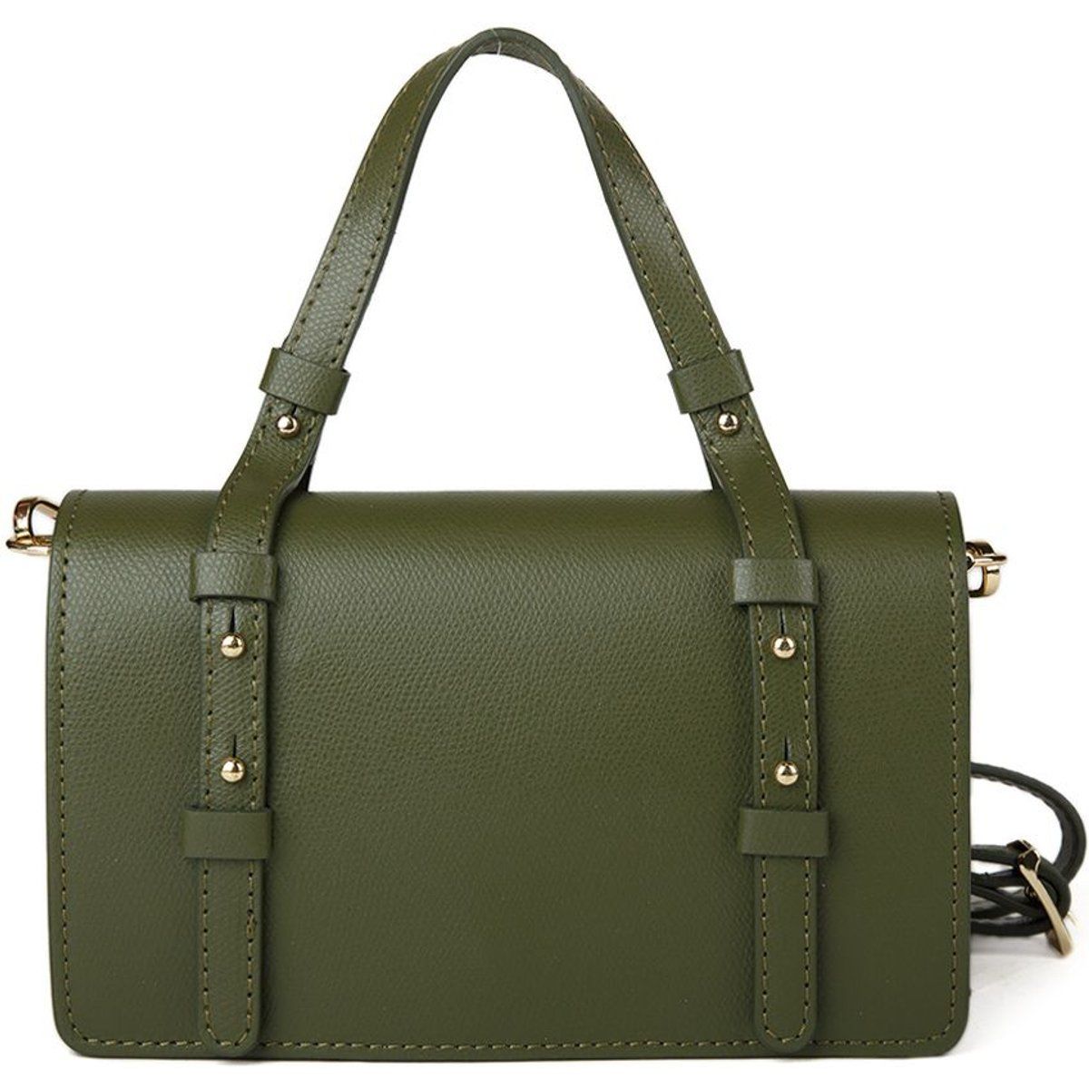 Strukturierte Handtasche aus Narbenleder