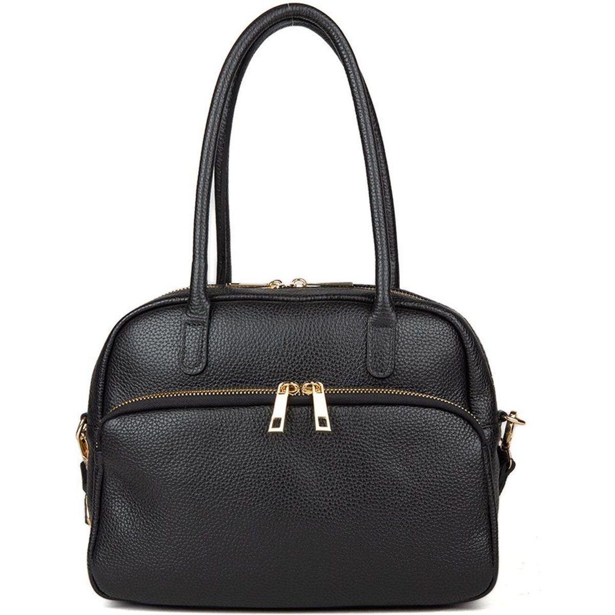 Bowling-Tasche aus genarbtem Leder
