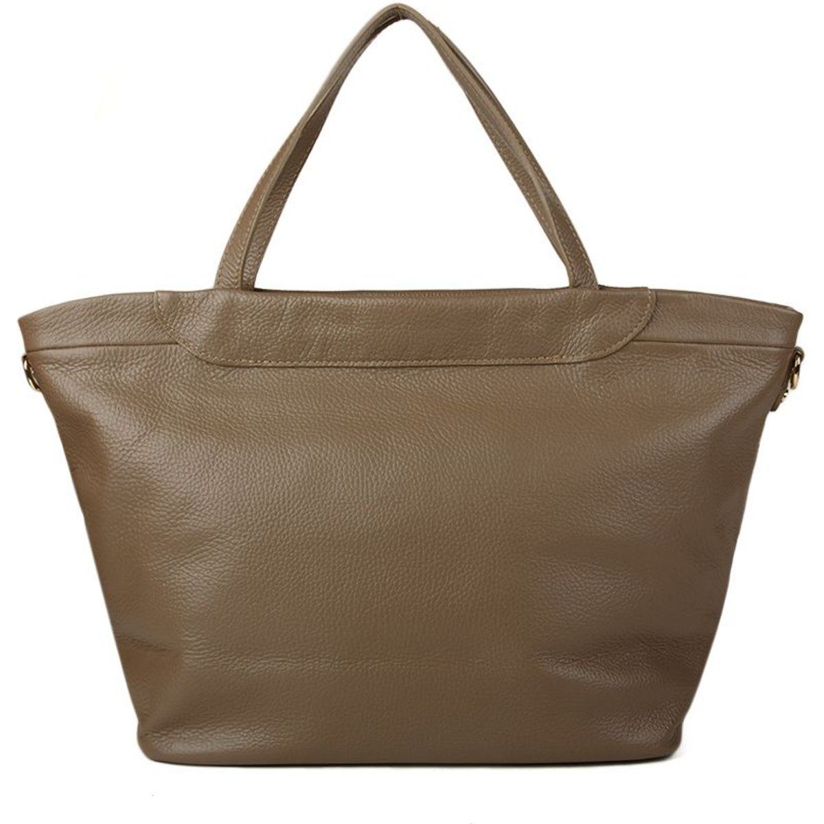 Elegante Tote Bag aus genarbtem Leder