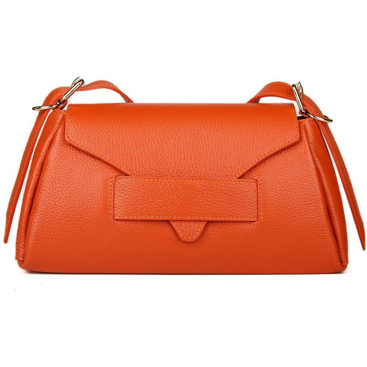 Minimalistische Strukturierte Leder-Schultertasche