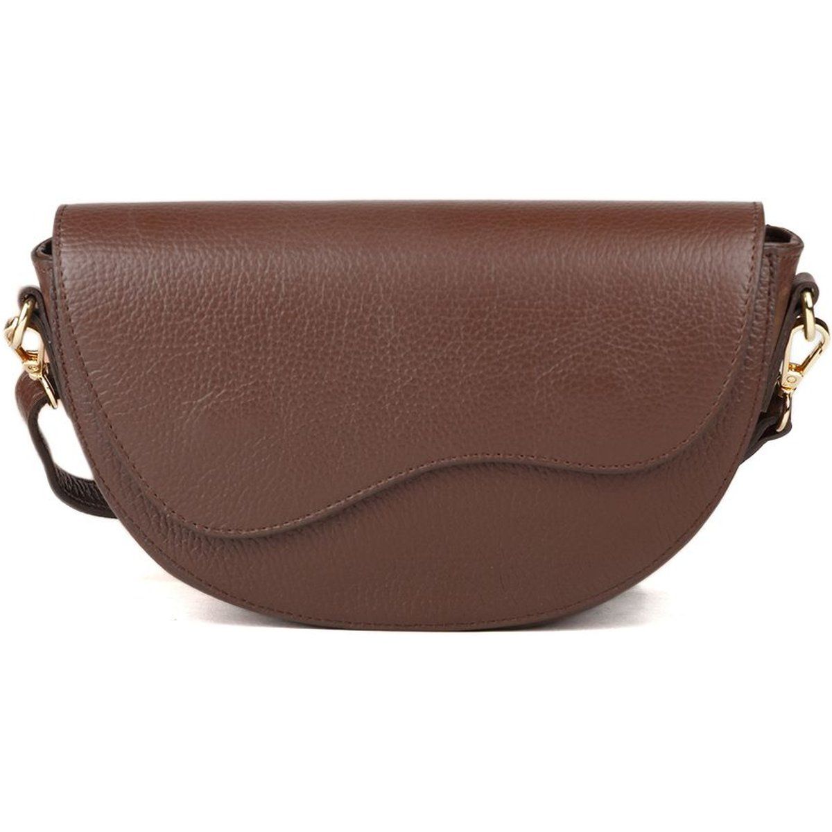 Satteltasche aus genarbtem Leder
